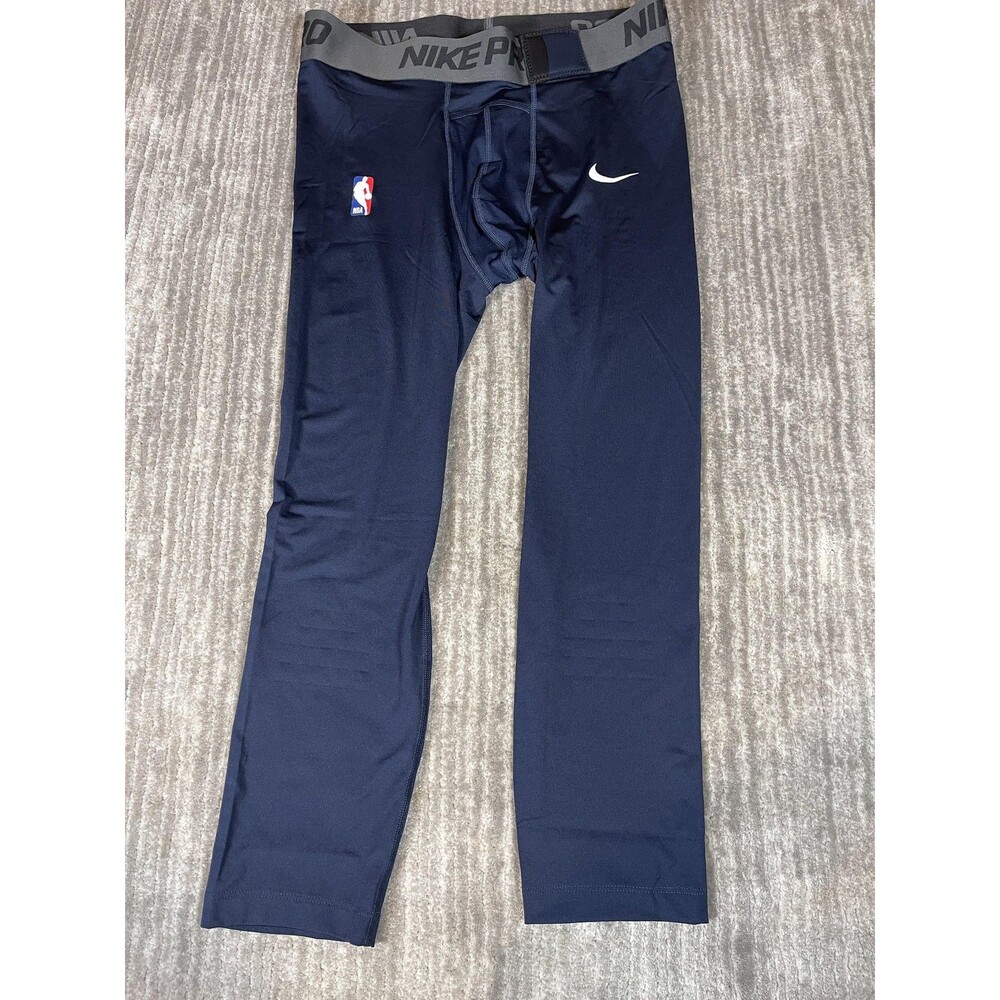 NBA Pro Pants Mens XL Tall Blue NBA Basketball Nike Pro Dri-FIT Compression